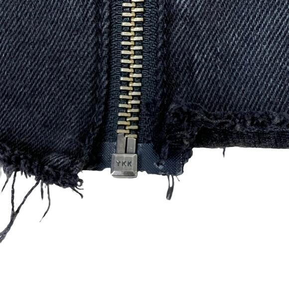 Madewell Rigid Denim A-Line Skirt in Black Size 25 - Picture 9 of 9